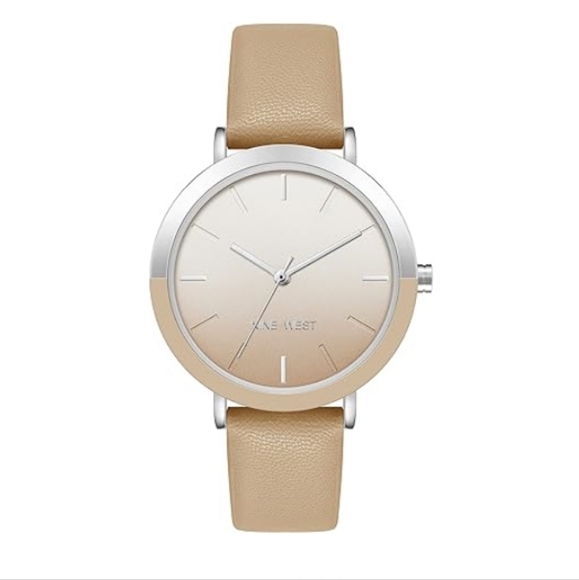 Women's New Strap Watch Tan /Silver - Picture 6 of 6